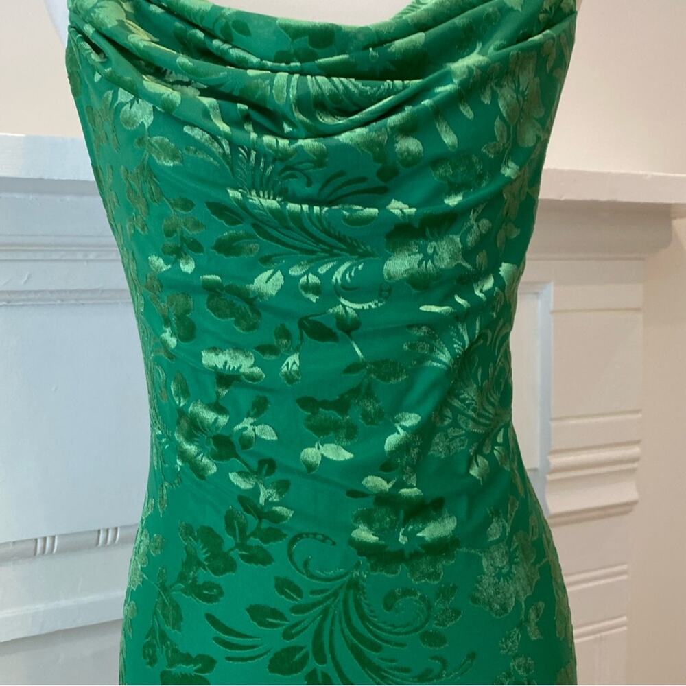 Runaway the Label Dress 12 Green Formal Maxi Y2K Large Long Dress open back - Picture 4 of 8